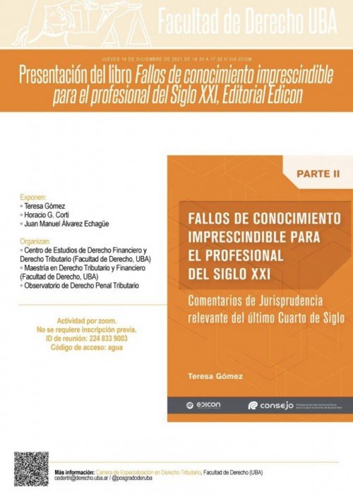 Novedad Editorial – Lanzamiento “Fallos de conocimiento imprescindible para  el profesional del Siglo XXI” – Dra. Teresa Gómez – Ed. Edicon | MercoJuris