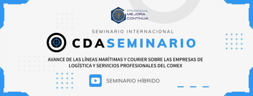 Seminario Internacional: CDA – Avance de las líneas marítimas y Courier  sobre las empresas de logística y servicios profesionales del COMEX |  MercoJuris