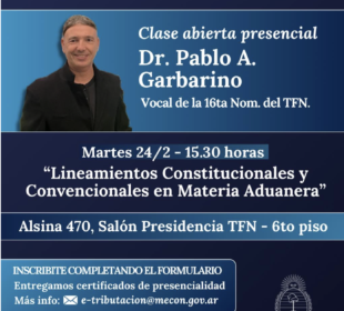 Vocal de la 16° Nominación del Tribunal Fiscal de la Nación